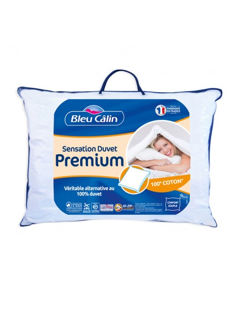 packaging 50x70 oreiller sensation duvet premium