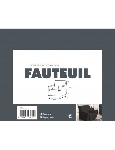 packaging fauteuil silco noir verso