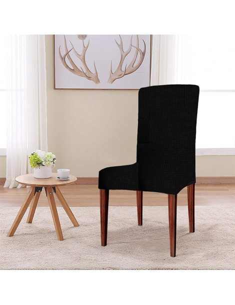 décor housse chaise noir