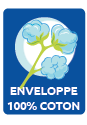 Enveloppe coton 100%