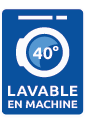 Lavable en machine à 40°